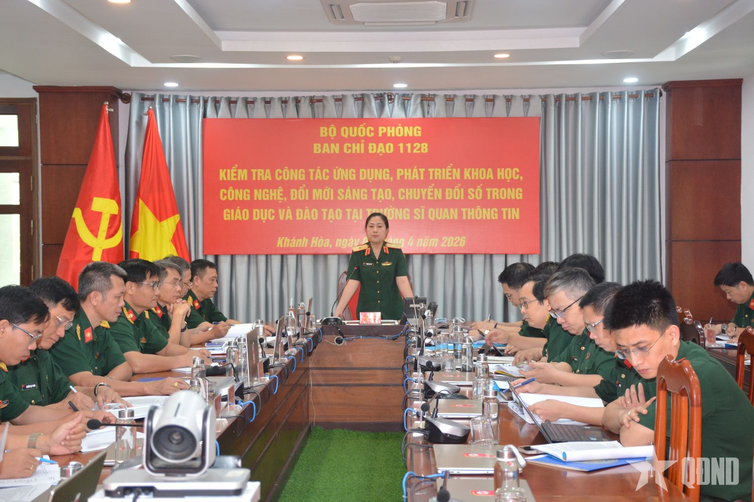 Bộ Quốc phòng kiểm tra chuyển đổi số tại Trường Sĩ quan Thông tin